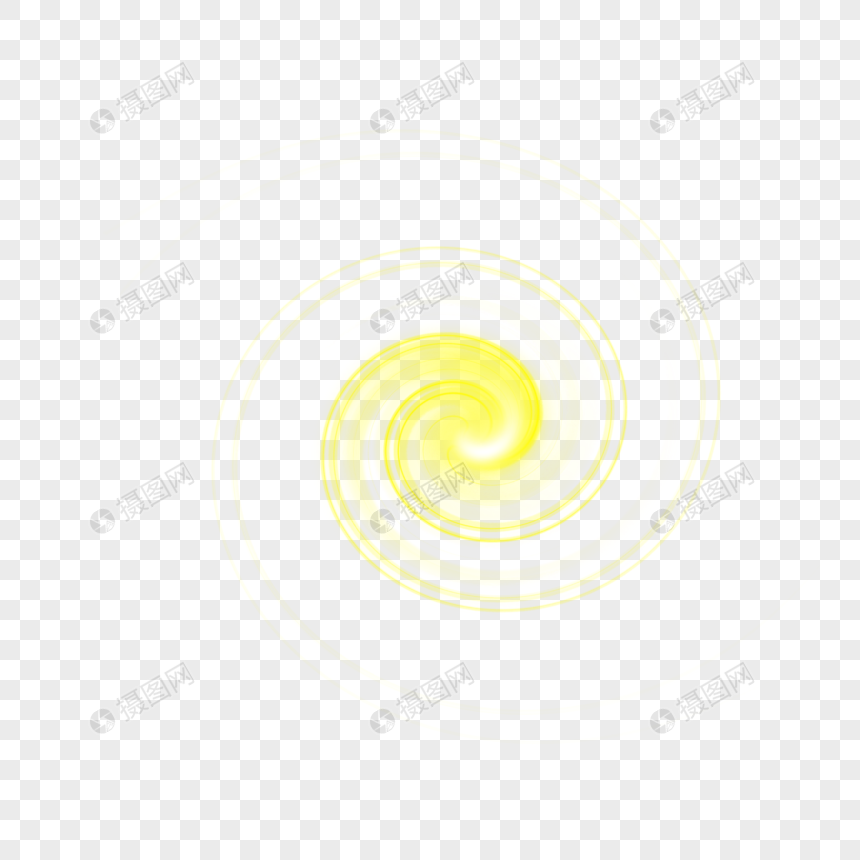 黄色螺旋光效图片