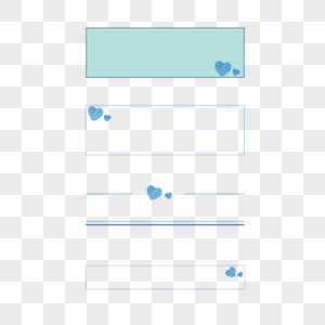 矢量手绘爱心边框图片