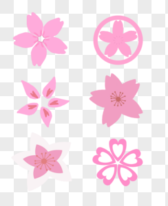 简约粉色樱花图标高清图片