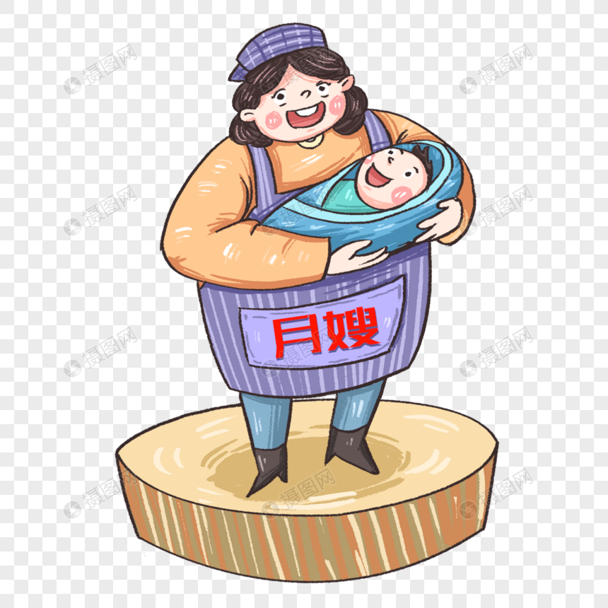 金牌月嫂元素素材下载-正版素材401062109-摄图网