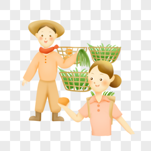 农民杂交水稻元素