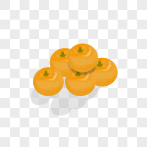 黄色橘子图片