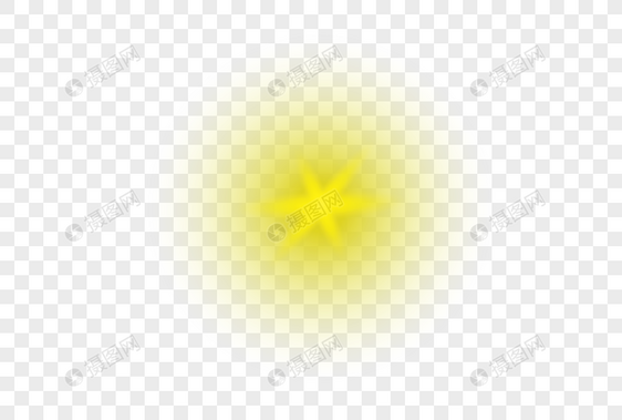 圆形黄色光晕图片
