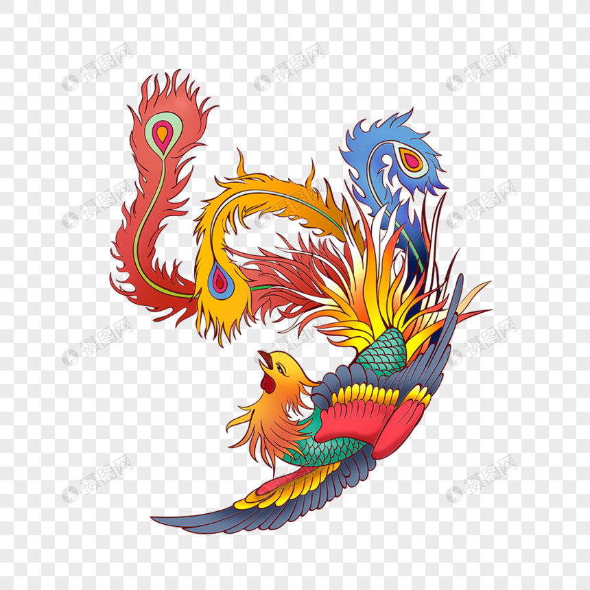 凤凰元素素材下载 正版素材 摄图网