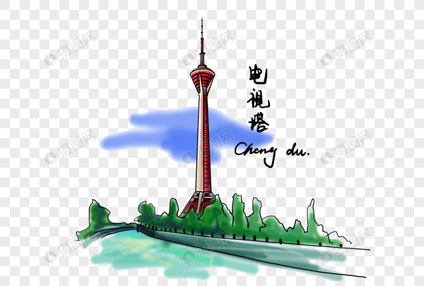 成都电视塔建筑地标