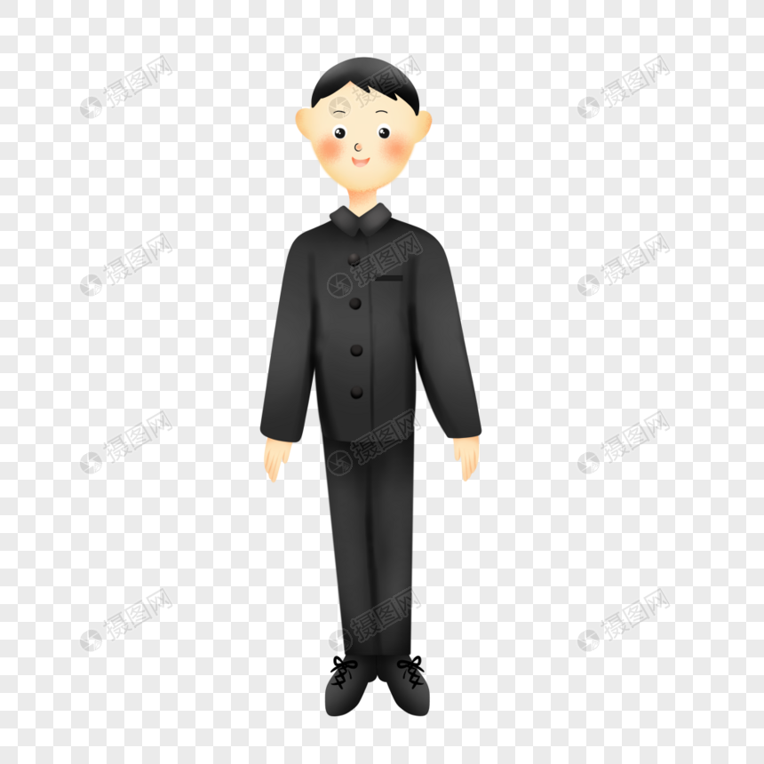 穿中山装的男生