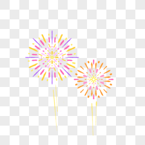 烟花卡通素材图片