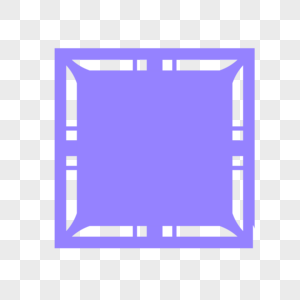 紫色正方形边框高清图片