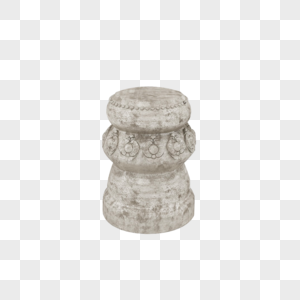 竹林石凳元素素材