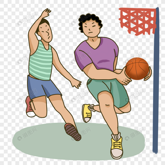 打篮球上篮的男孩图片