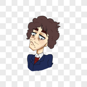 邋遢大叔表情包图片素材