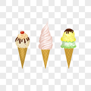 手绘夏日冰淇淋图片