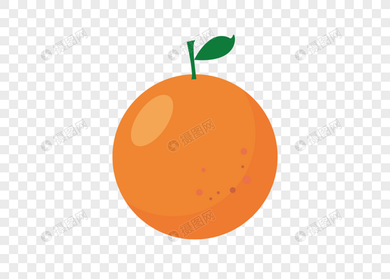 AI矢量图免抠元素卡通水果橘子图片