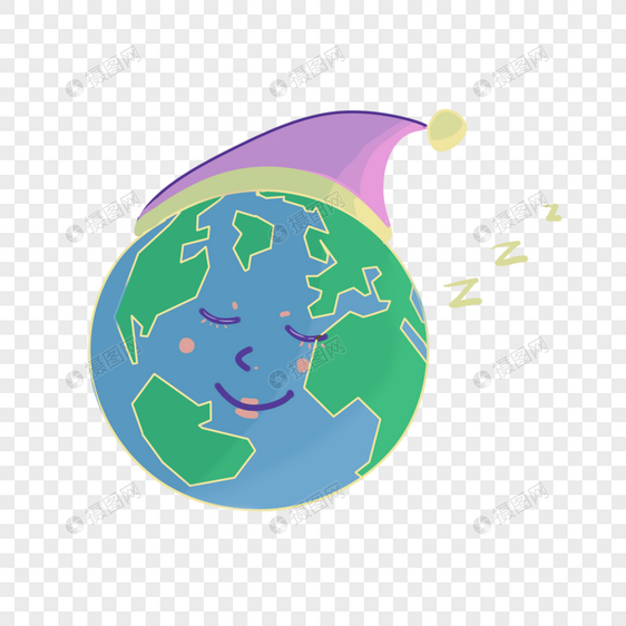 睡觉的地球图片