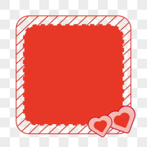 红色爱心边框图片