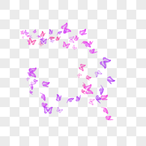 漂浮粉紫色蝴蝶图片
