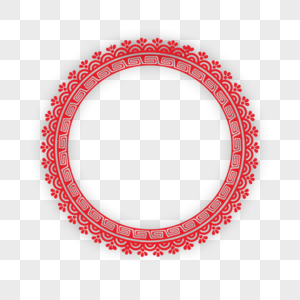 古典中国风圆形边框图片