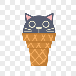 小猫冰淇淋图片