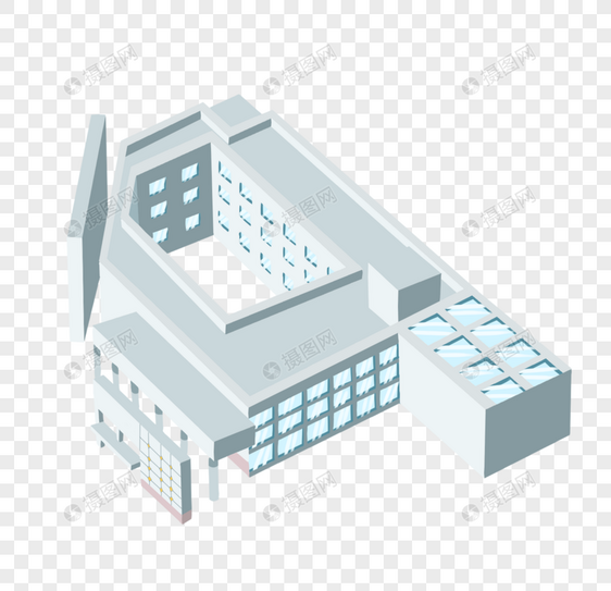 创意手绘城市建筑高楼图片