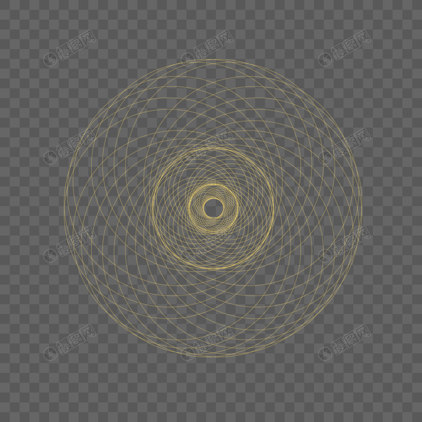 黄色网状光效图片