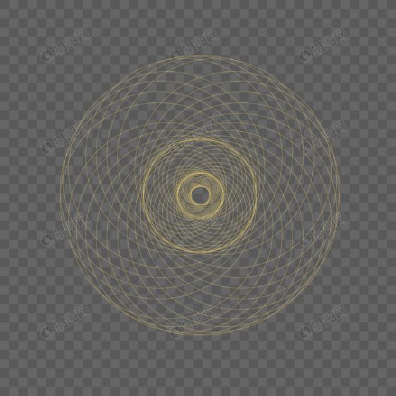 黄色网状光效图片