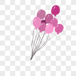 粉色气球节庆气球高清图片