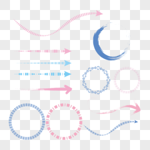 箭头圆框素材高清高清图片