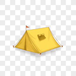 黄色的帐篷图片