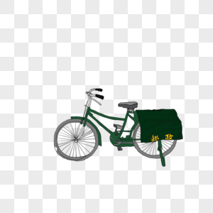 自行车绿色车子高清图片