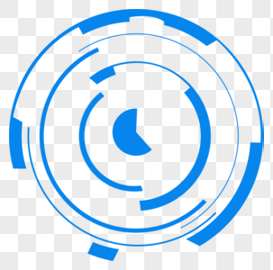 科技感蓝色圆环高清图片