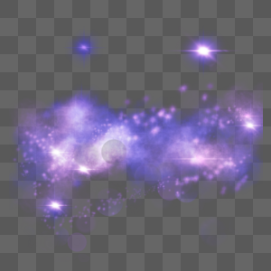 唯美梦幻紫星云光效图片