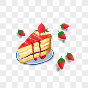 爱心草莓蛋糕图片