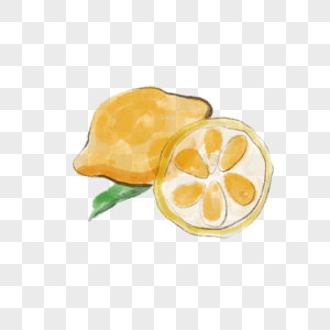 装饰水果柠檬插图图片