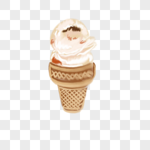 美味奶油冰淇淋插图图片