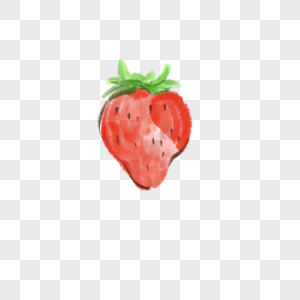 简约水果草莓插图图片
