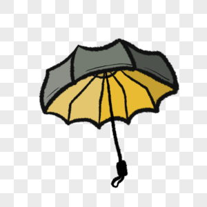 一把彩色的打开的雨伞插图高清图片