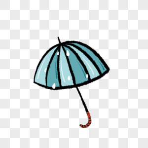 卡通可爱雨伞免抠插图图片