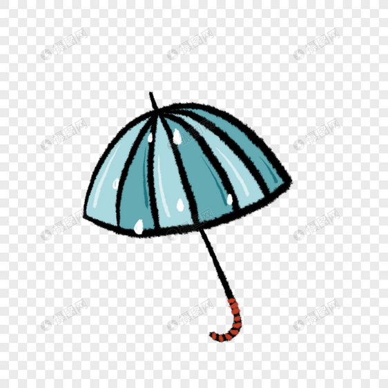 卡通可爱雨伞免抠插图图片