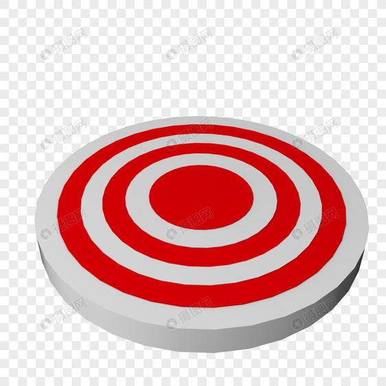 圆形红色箭靶图片