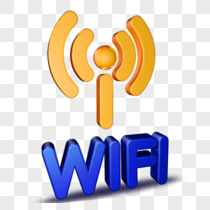WIFI 信号创意立体符号图片