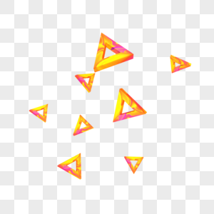 个性三角形漂浮装饰图片