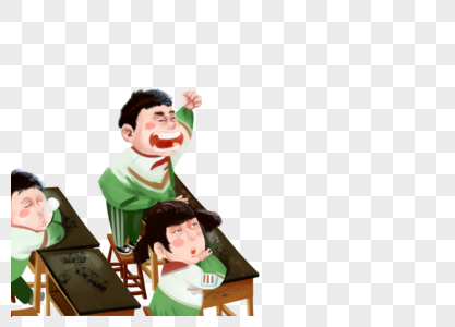 课堂打闹的孩子图片素材