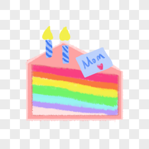 母亲节彩虹蛋糕图片