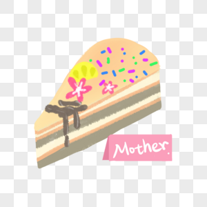 母亲节手绘蛋糕高清图片