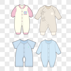 婴儿服装设计高清图片