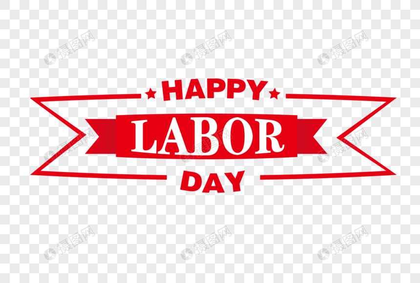 laborday劳动节字样素材