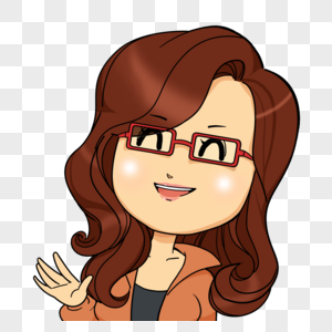 职场女卡通形象图片素材