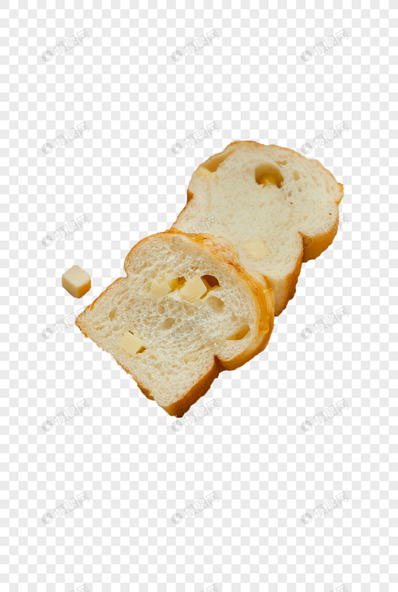 切块乳酪面包图片
