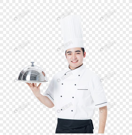 厨师展示菜品图片