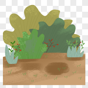 植物卡通背景图片
